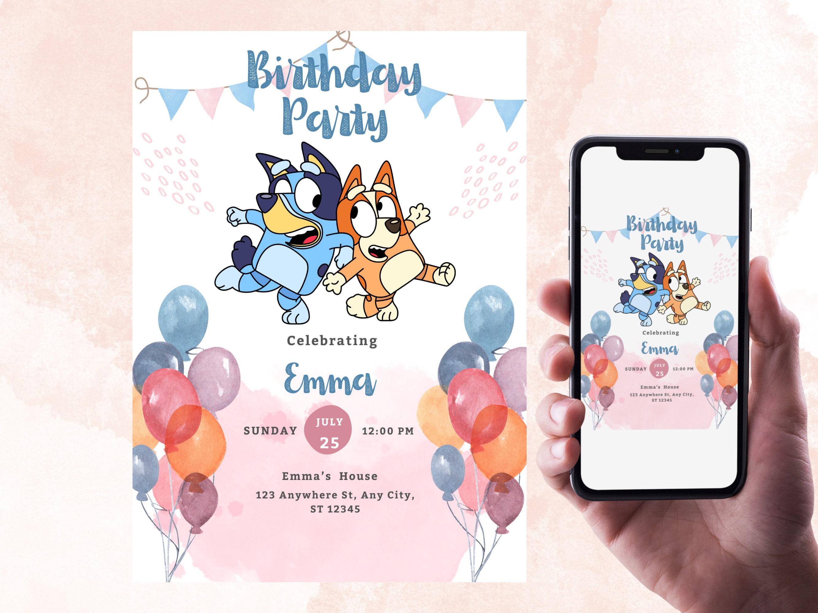 Unique Bluey Birthday Party Supplies | Bluey Party Supplies | Bluey  Birthday Decorations | Bluey Party Decorations | With Bluey Balloons,  Banner
