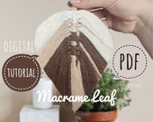 Macrame Leaf PDF Tutorial: Beginner DIY Feather Wall Decor (Digital Pattern)