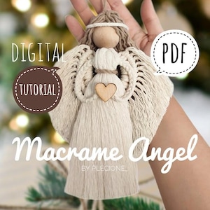 Macrame Angel Tutorial: Step-by-Step Guide (PDF Pattern)