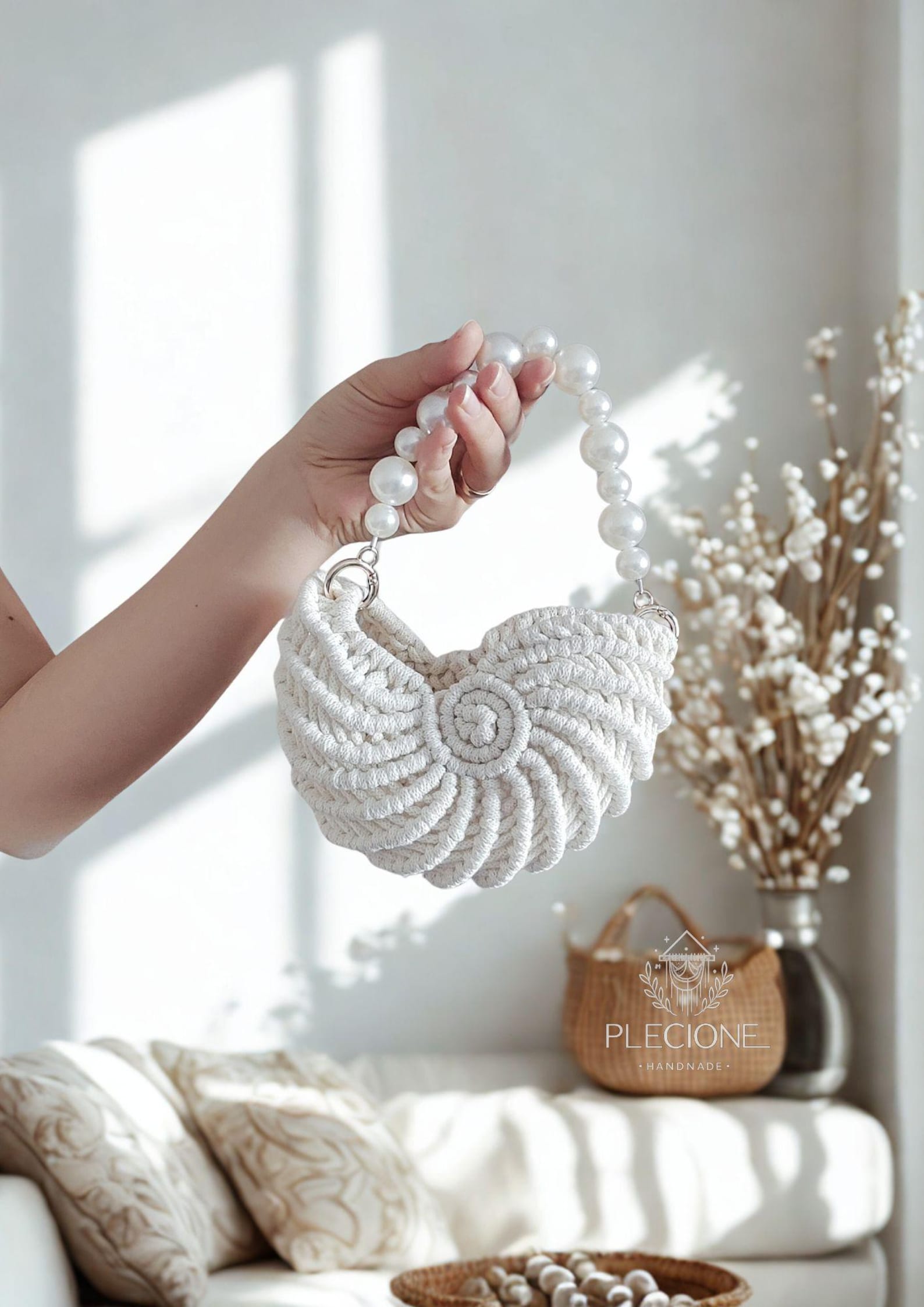 Macrame Seashell Bag Tutorial: DIY Boho Purse Pattern (digital Class ...