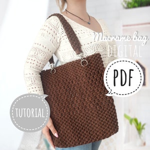 Macrame Boho Bag Tutorial: DIY Pattern (PDF)