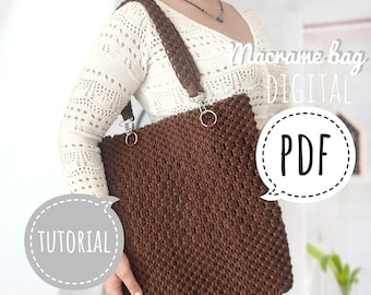 Tutorial de bolso bohemio en macramé: patrón DIY (PDF)