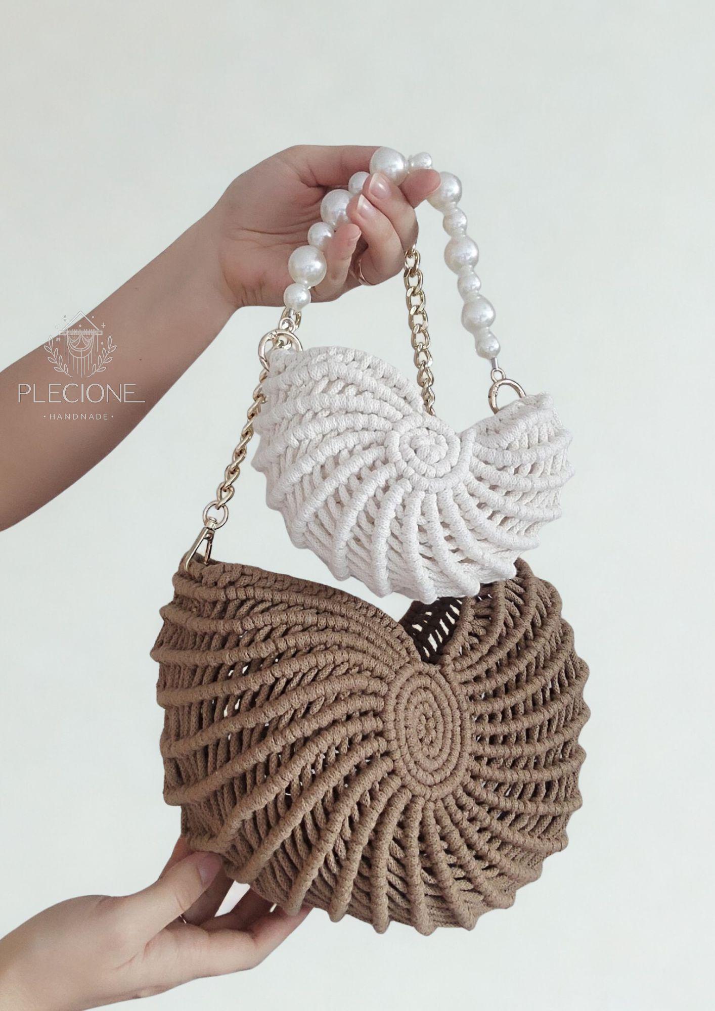 Macrame Seashell Bag Tutorial: DIY Boho Purse Pattern (digital Class ...