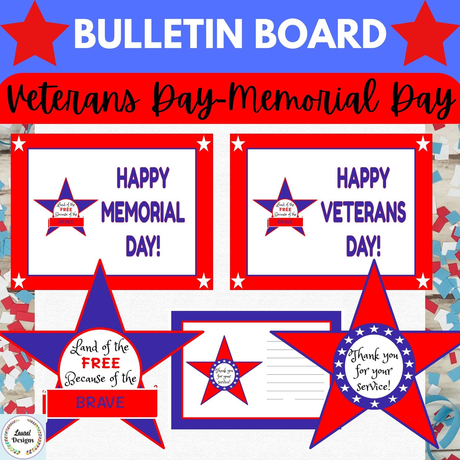 Veterans Day Bulletin Board Memorial Day Bulletin Board Etsy