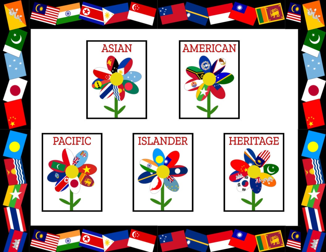 Asian American And Pacific Islander Heritage Month Bulletin Board Set | AAPI Posters | AANHPI History Month, History Teacher Classroom Decor