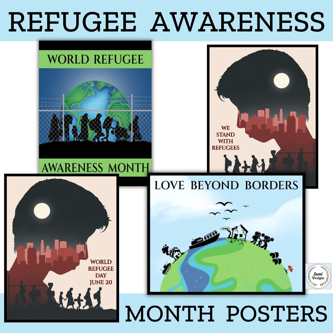 Printable World Refugee Awareness Month Posters, World Refugee Day