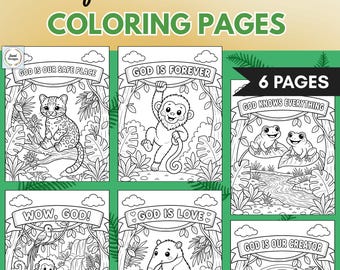 Printable Rainforest VBS Coloring Pages for Kids 2026, Vacation Bible School Activities, Coloring Sheets, VBS Lessons, Sunday School