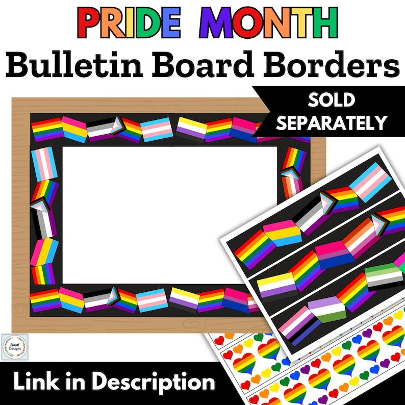 Pride Month-lgbtqia+ Page Borders, Document Frames, Gay, Lesbian ...