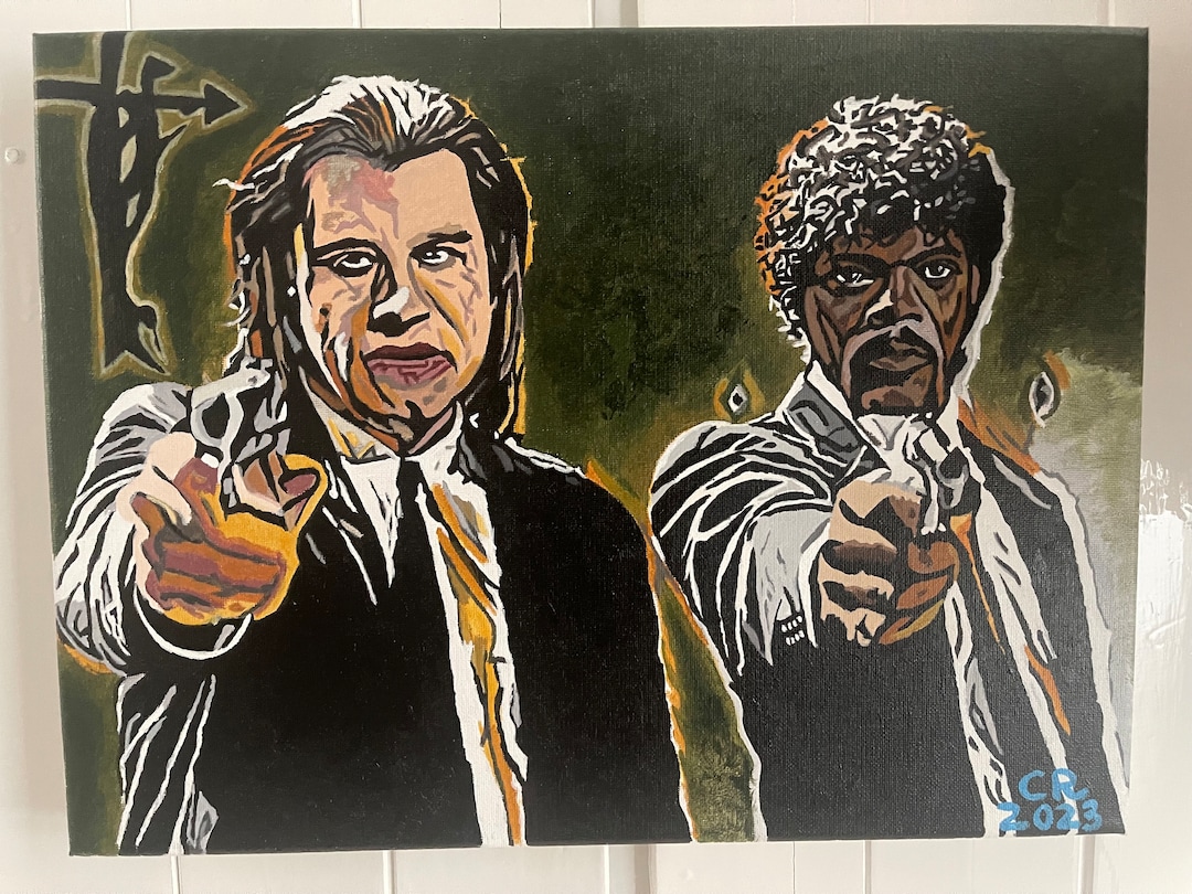 Pulp Fiction Acrylic Painting Etsy