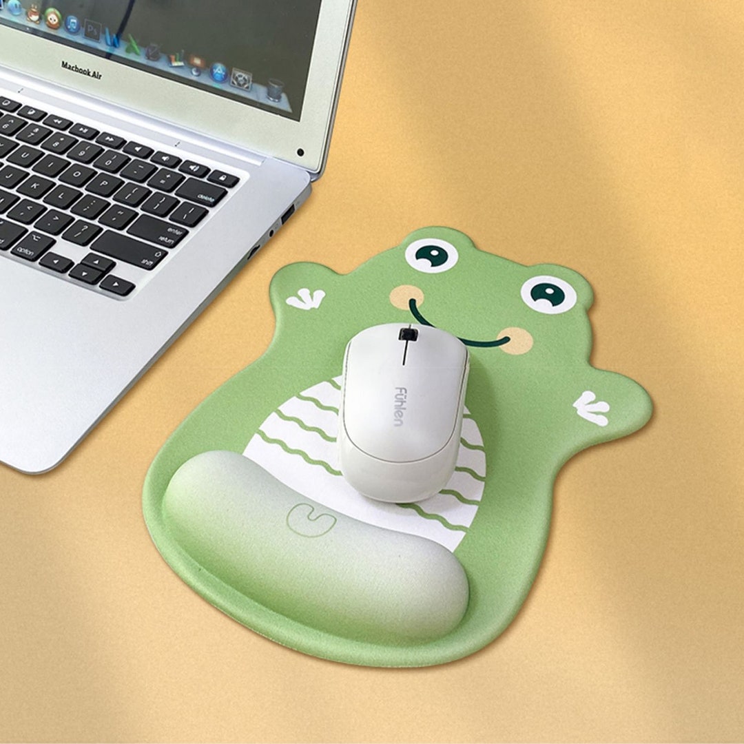 Creative Lucky Frog Mouse Pad Ergonomic Mouse Pad Wrist Etsy