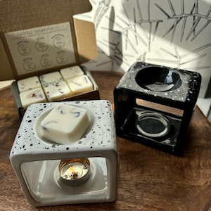 Speckled Ceramic Burner I Wax Melt Burner I Housewarming Gift I Christmas Gift I Oil Burner I Fragrance Lamp
