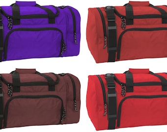 Mercury Luggage Duffel Carry On, Yoga, School, Gym Bag 21.0”x10.5”x10.5” 3 Colors Available -NWT