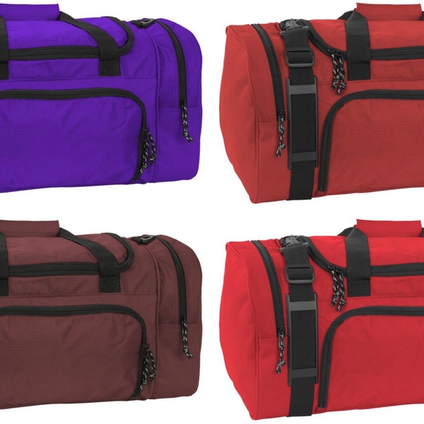 Mercury Luggage Duffel Carry On, Yoga, School, Gym Bag 21.0”x10.5”x10.5” 3 Colors Available -NWT