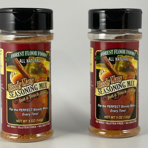 Forest Floor Foods Bloody Mary Seasoning Spice Mix - Great for Grilling - 2 Pack