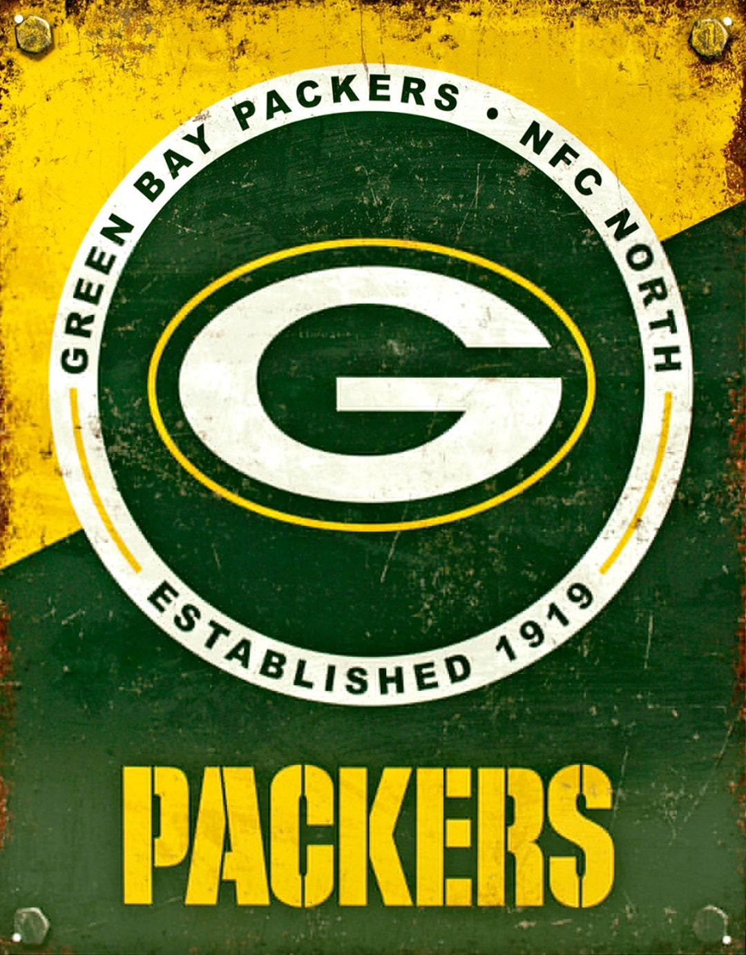 Crest Packer Green Bay Packers NFL Football Team Metal Tin Sign - Etsy