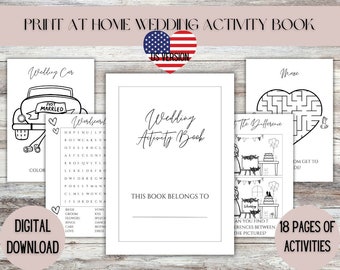 Kids Printable Wedding Activity Book, Kids Wedding Pack, Wedding Coloring Pages, Kids Wedding Activity Pack Download, Wedding Activity Pack