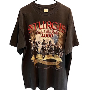 2000 Sturgis Black Hills Rally tee Vintage Y2K Biker Motorcycle