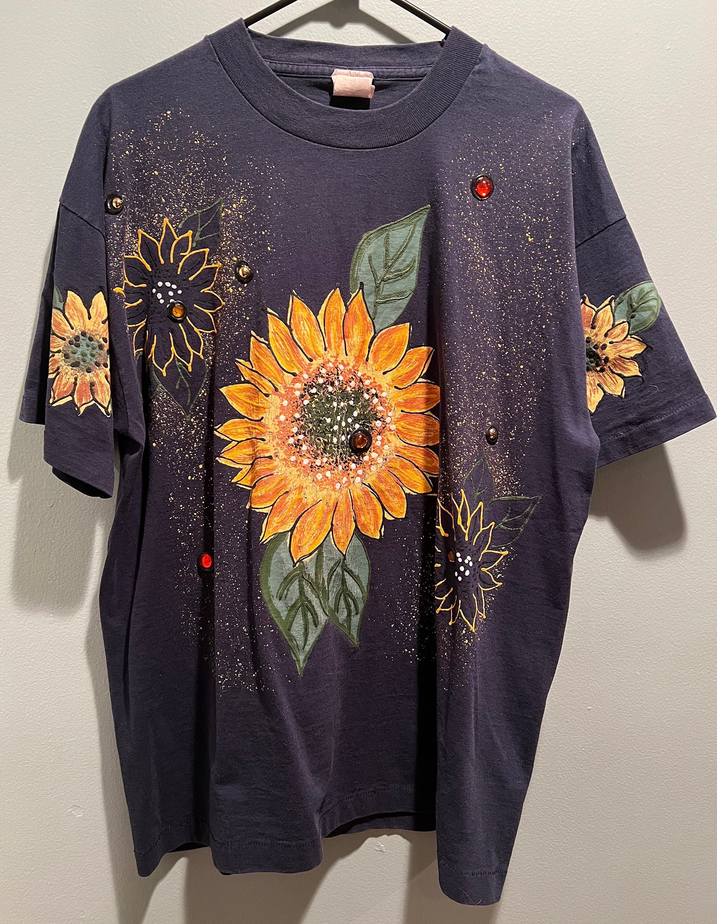 90s Sunflower Shirt - Etsy 90s Sunflower Shirt - Etsy