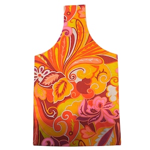 Psychedelic Tote Bag Colorful One Handle Hippy Hippie Vibrant Retro Bright
