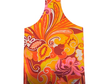 Psychedelic Tote Bag Colorful One Handle Hippy Hippie Vibrant Retro Bright