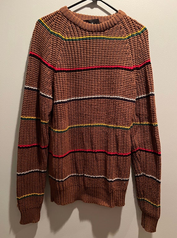 80s Striped Knit Sweater Vintage Jean Michaud