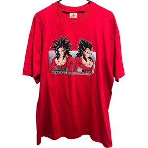 90s Vintage Dragon Ball GT Tee DBZ Goku Vegeta Super Saiyan 4 Rare