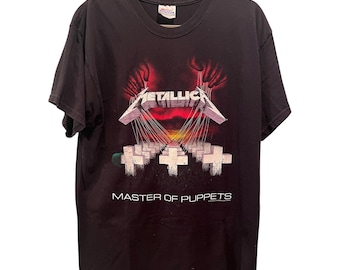 1994 Metallica Master of Puppets tee Authentic Vintage 90s Band Tee Metal Large