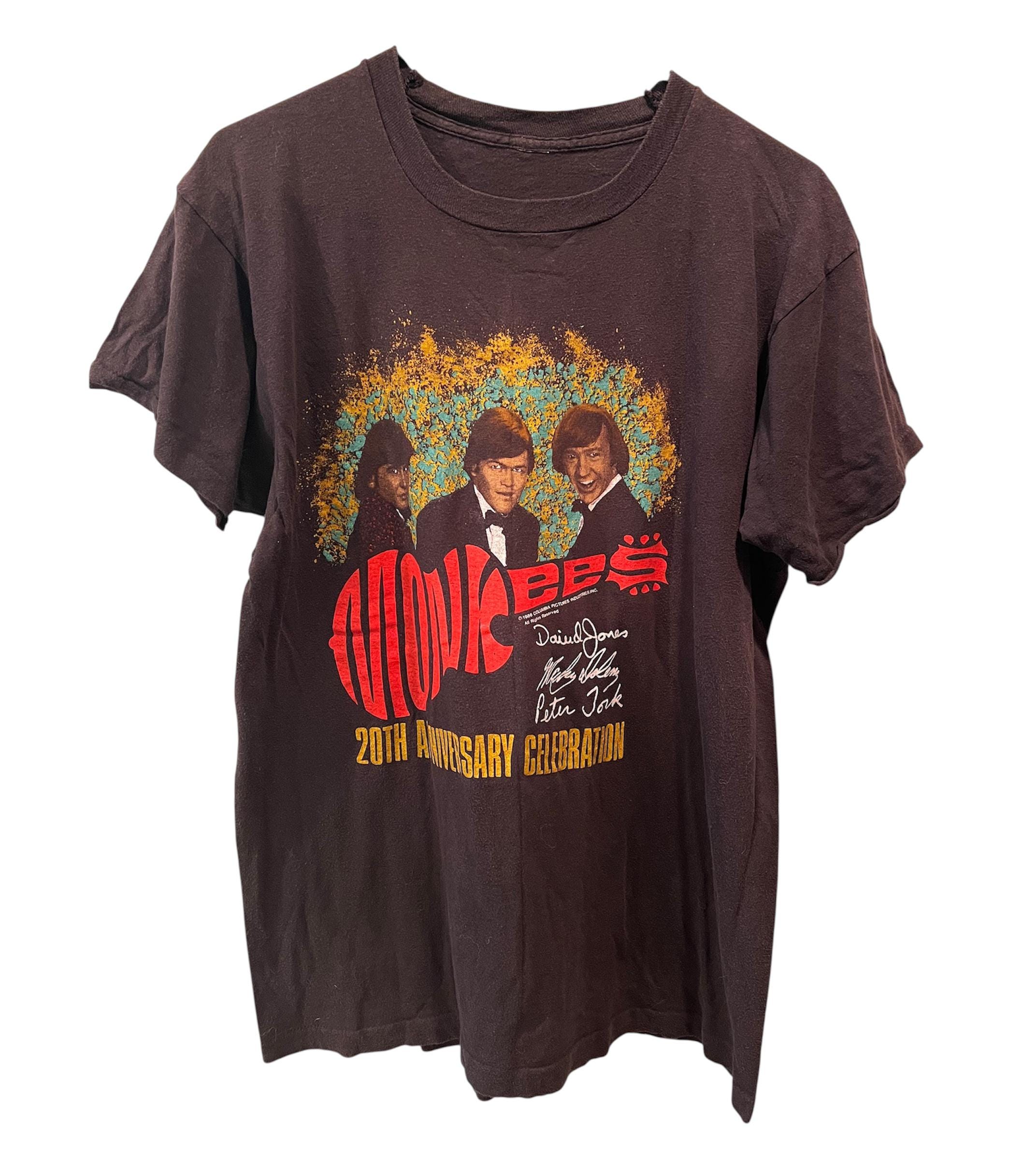 The Monkees 1986 コンサートツアーTシャツ 1986 the Monkees Tee 20th Anniversary World Tour Vintage