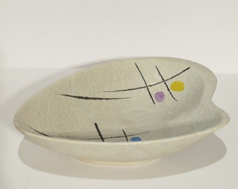 Keramik Schale 1950er Jahre, Bay Keramik, "west germany", anonymes Design, Kunstkeramik, Snackschale
