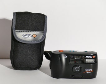 AGFA Futura AutoFocus, APS Filmkamera, 1990er Jahre, Made in Japan, Kunststoff, original Hülle