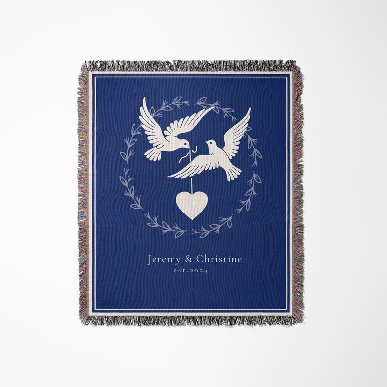 Anniversary Blankets for Wife, Personalized Cotton Anniversary Blanket