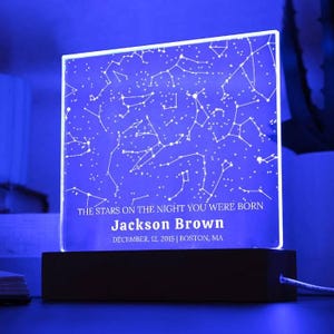 Cadeau d'anniversaire pour adolescent, carte des étoiles personnalisée à mon fils par date, cadeaux de maman à fils, cadeau significatif pour son fils, cadeau pour un anniversaire, cadeau d'anniversaire de fils
