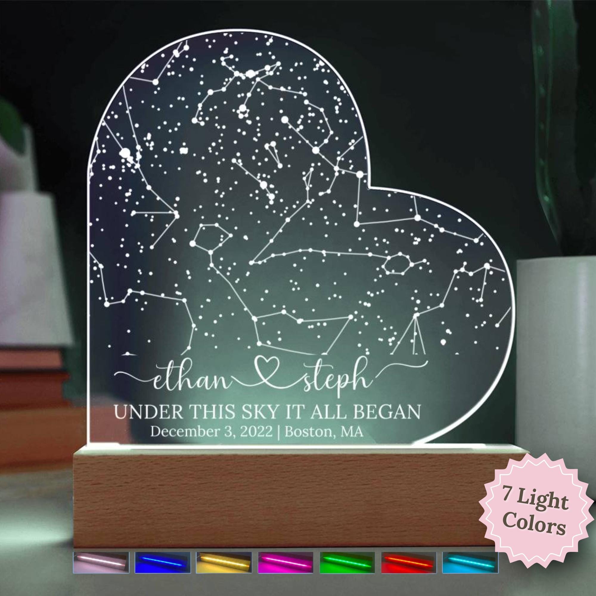 Regalo di nozze personalizzato, regali per anniversario di matrimonio per lei, regali di nozze, regali personalizzati, regalo per sposi novelli, regalo per data di nozze, giorno delle nozze