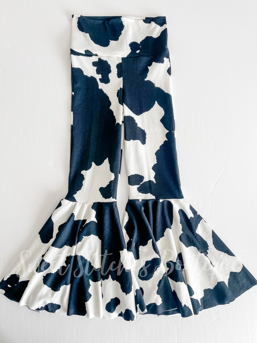 Cow Print Bell Bottoms / Cowgirl Bottoms Etsy