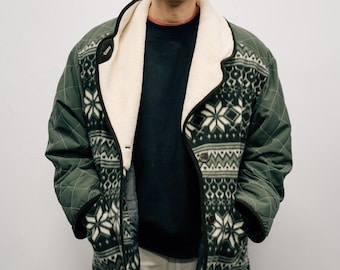 Vintage Fleece Jacke Navajo