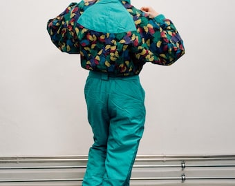 90年代レディーススキースーツ、ワンピーススキースーツ、80年代カラー