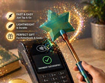 Credit Card Wand | Tap to Pay Wand | NFC Kartenhalter | Zauberstab Kreditkarte | Contactless Payment Display