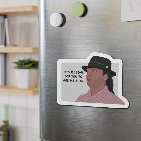 It's Illegal For You To Ask Me That / ITYSL / Bryan's Hat / Skit / Sketch Comedy / I think you should leave / Die-Cut Magnet