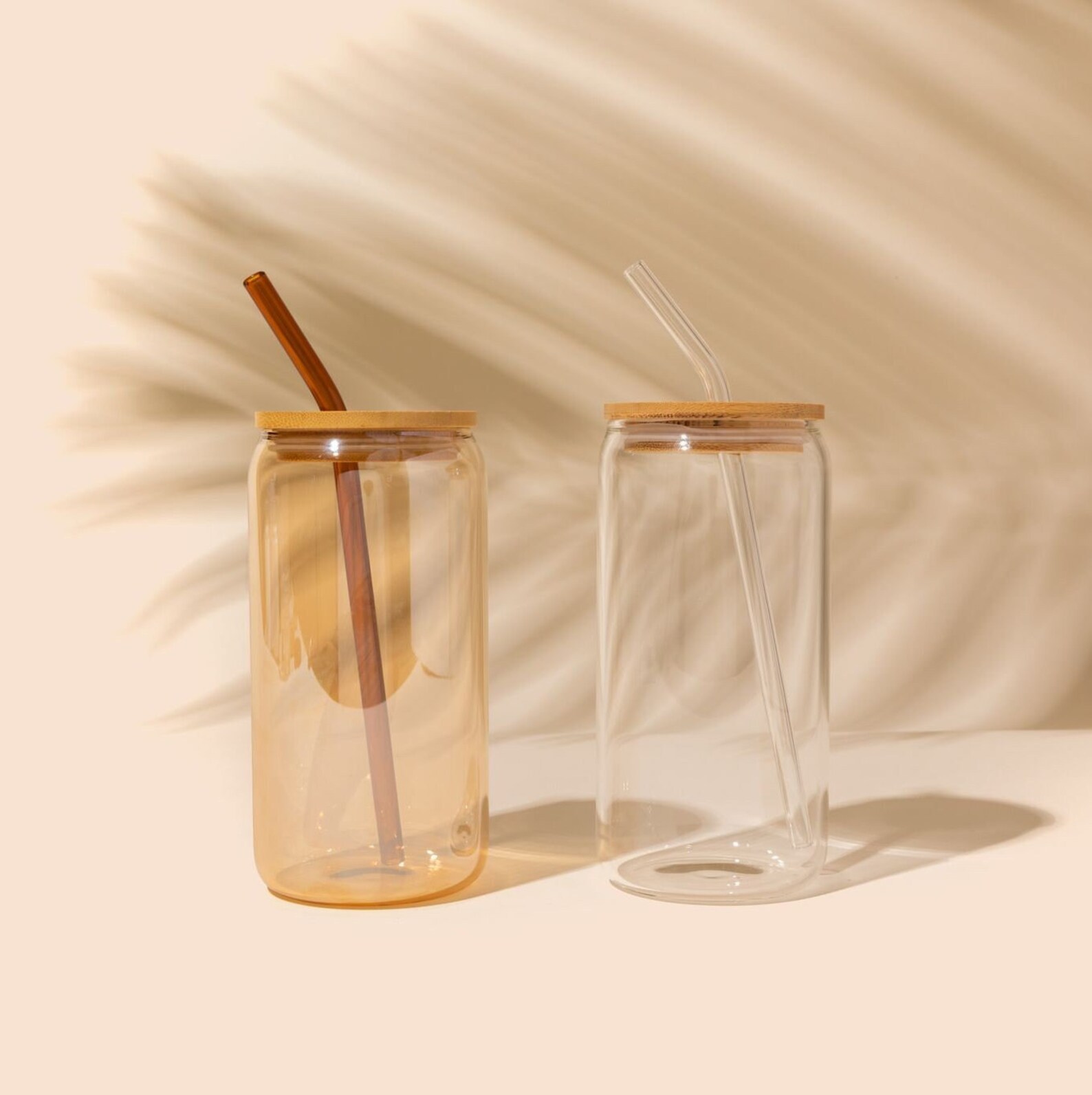 Glass Cups With Bamboo Lids
 Pink Can Glass Cup With Bamboo Lid Glass Coffee Cup With Lid Etsy