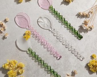 Cannucce in vetro – Set di 10 cannucce in vetro rosa piegate, 20,3 cm, riutilizzabili con spazzola per la pulizia per bicchieri, terrazze, bicchieri e barattoli