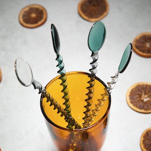 Glass Stirring Spoons, Cute Stirring Sticks, Mixing Spoons Reusable, Housewarming Gift, Gift Idea