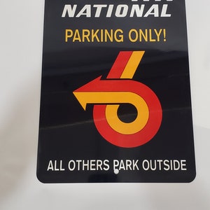 Buick Grand National Parking only aluminum sign cars racing garage shop mancave gift ideas 12 x 8