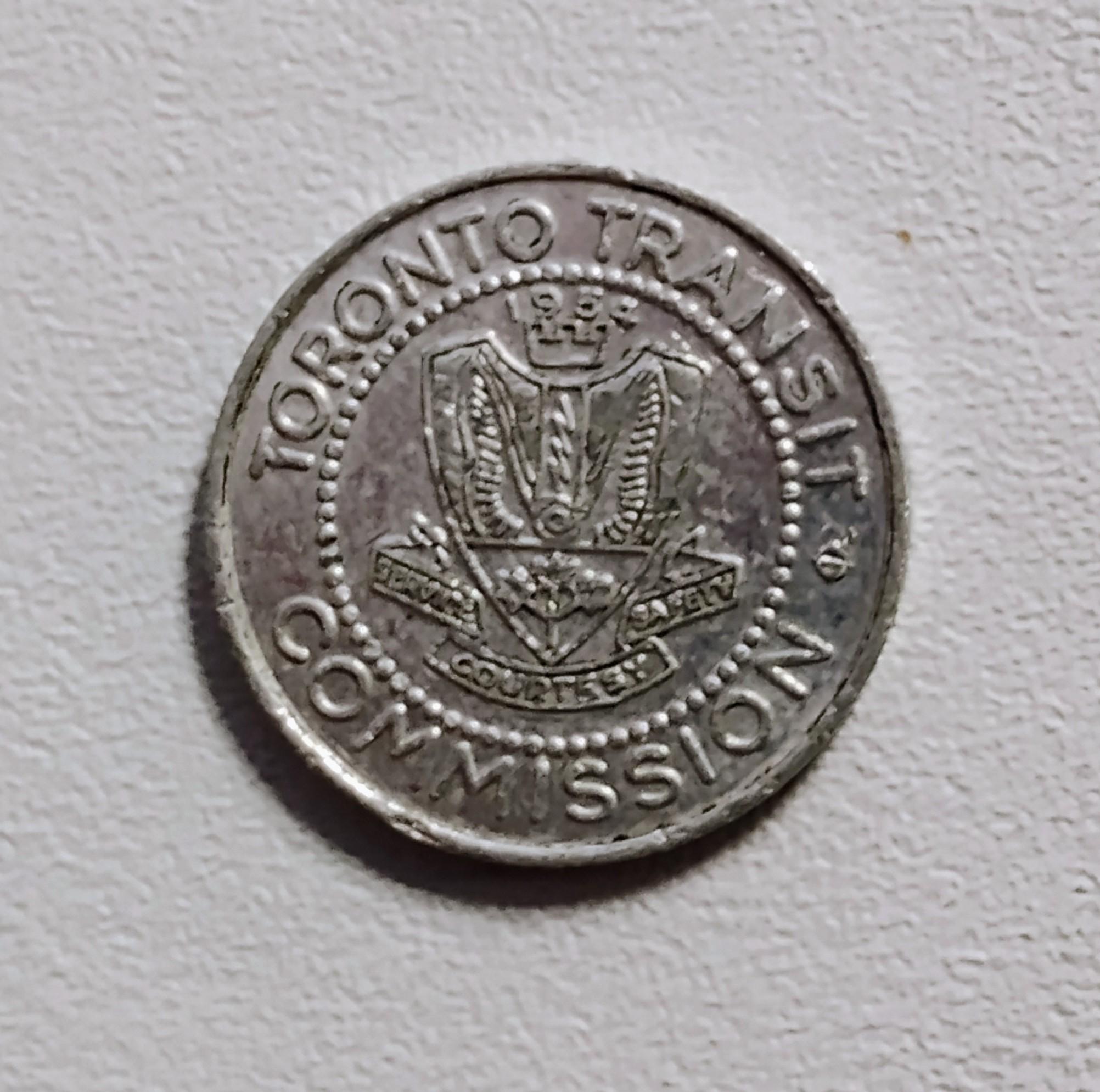 Toronto Token Toronto Transit Token - Etsy