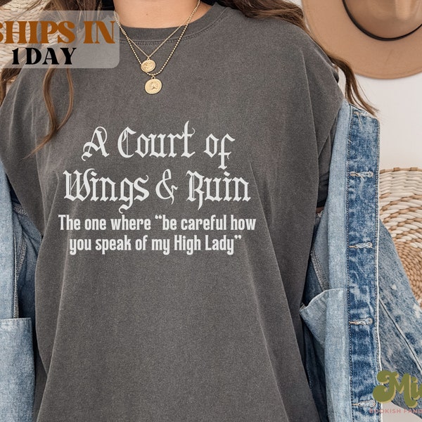 A Court of Wings & Ruin T-Shirt | ACOTAR Merch | SJM books | Night Court Gifts | Bookish Shirt | Fantasy Books | Booktok Merch