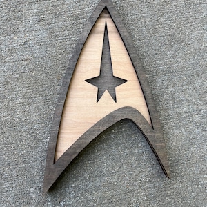 Arte a strati di legno di Star Trek