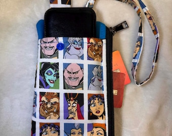 Cartera con soporte para teléfono