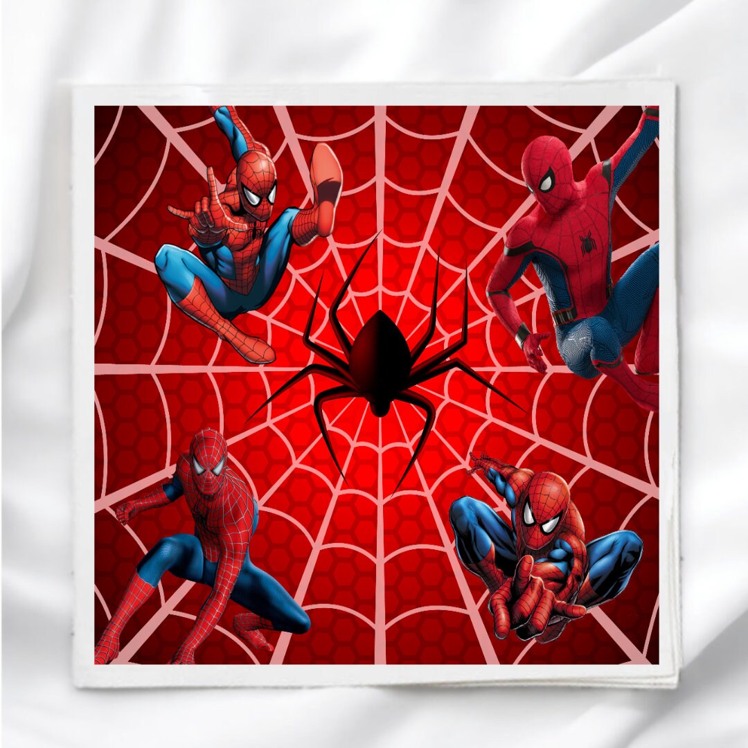 Fabric Panel, Spiderman Quilt Block, Quiltmaking, Fabric Square