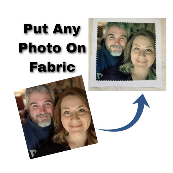 Print Photos on Fabric, Memory Photo Quilt Blocks, Custom Photo Fabric Panel, Digital Prints on Fabric