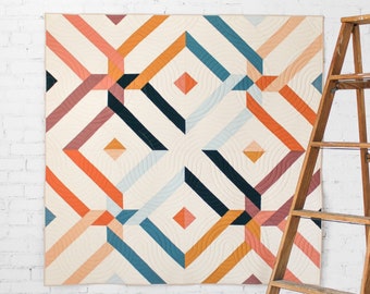 Villager Modern Quilt Pattern // Digital PDF // Sewing Instructions