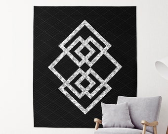 Interconnected Modern Quilt Pattern // Digital PDF // Sewing Instructions